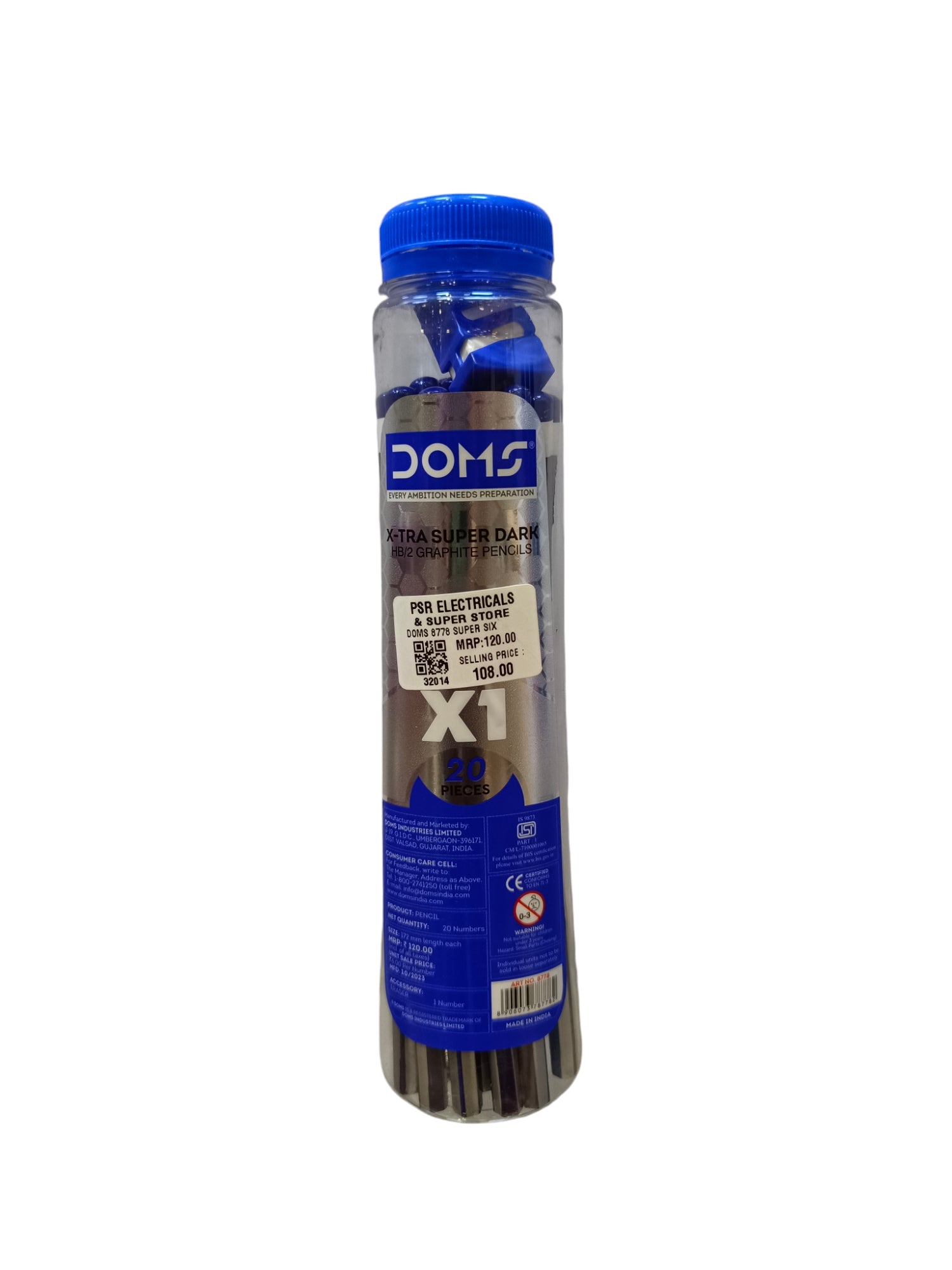 DOMS 8778 SUPER SIX X1 PENCIL DOMS 8778 SUPER SIX X1 PENCIL
